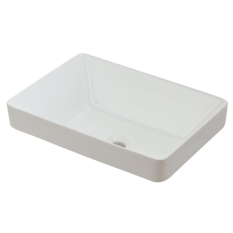 Ceramic Rectangular Vessel Bathroom Sink & Reviews AllModern
